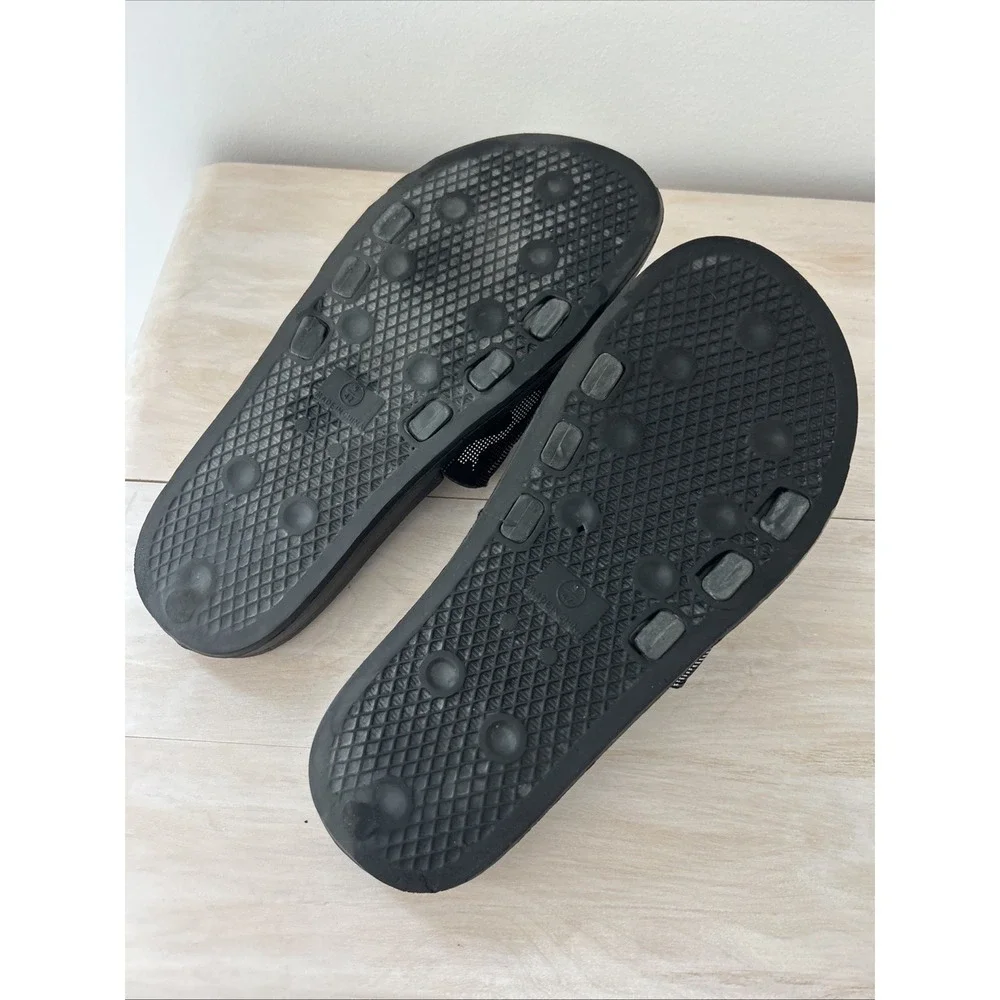 Mens Camouflage Slide Sandals Size M 10‎ Black & Gray Comfortable Slip On Foot